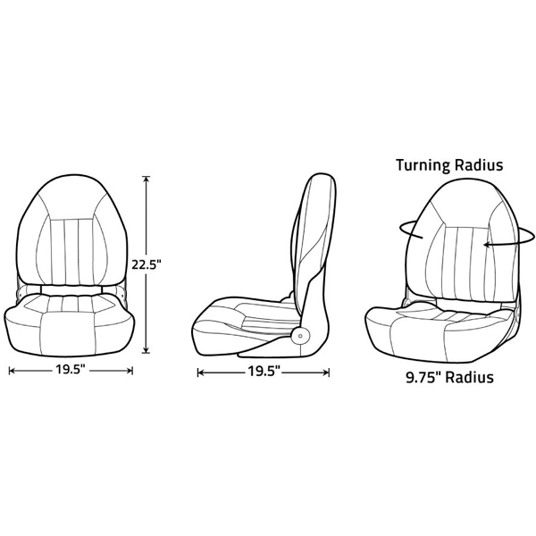 Boat Chair Tempress Probax Seat