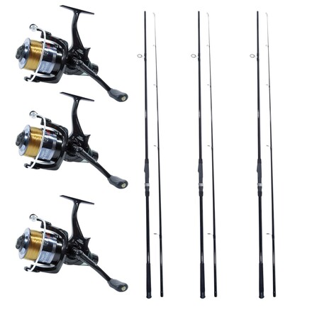 3x Catchmax Carper + 3x Ultimate Carp FS 6000 (Carp rod + Baitrunner reel)