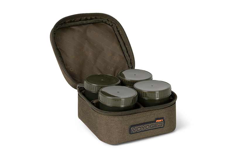 Fox Voyager 6 Pot Hookbait Case (incl. 6 pots)