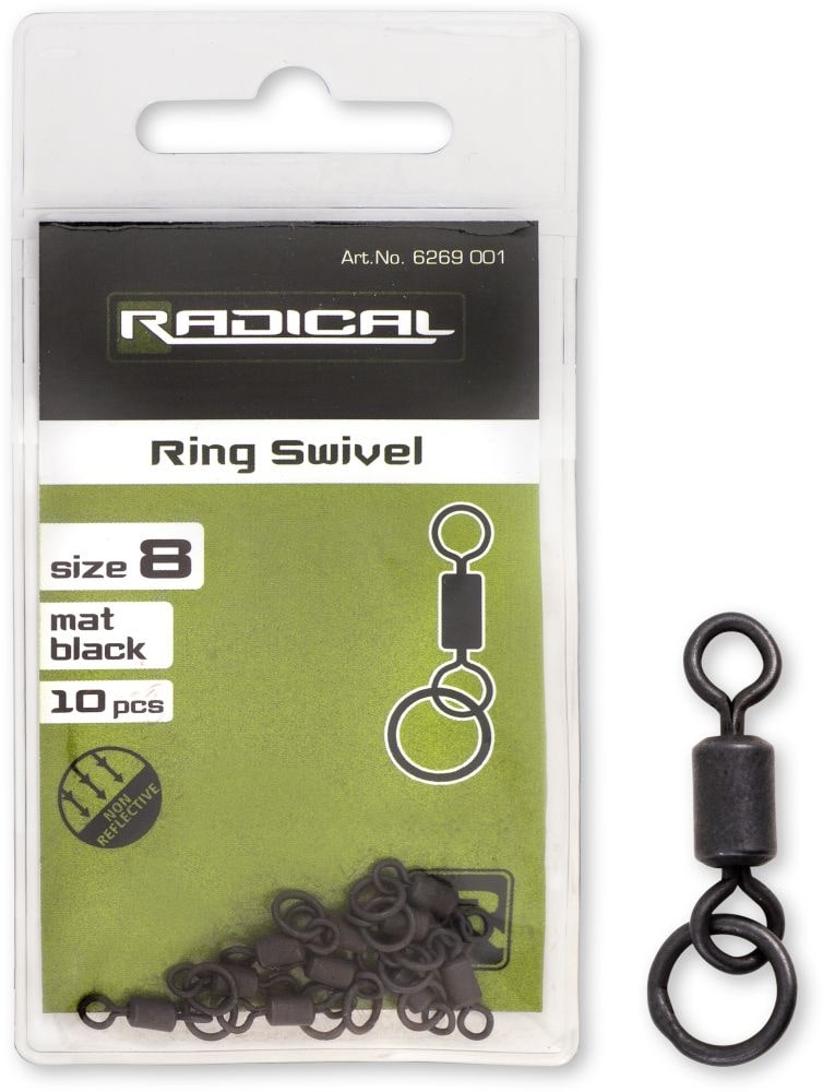 Radical Ring Swivel Mat Black (10 pieces)