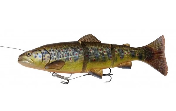 Savage Gear 4D Line Thru Trout - Brown Trout Uv Belly