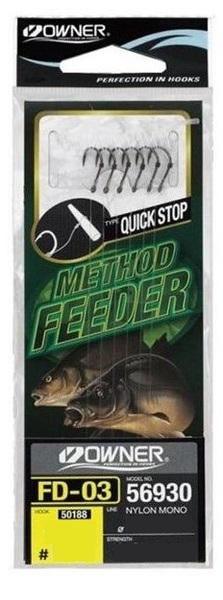 Owner 56930-FD03 QuickSt Feeder Rigs (10cm) (6 pieces)