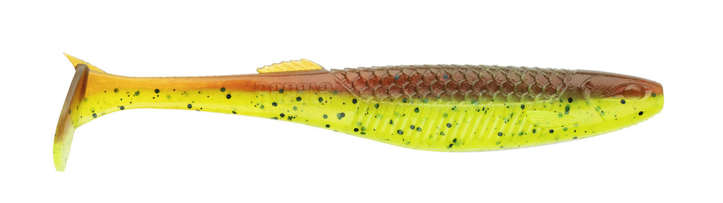 Rapala Crushcity The Kickman Shad 12.5cm - Motor Oil Chartreuse