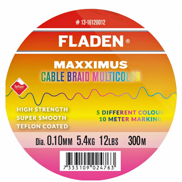 Fladen Maxximus Cable Braid Multicolor - 300 meters