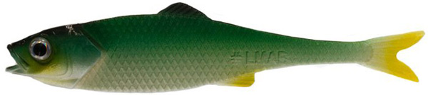 LMAB Finesse Filet 7cm, 3 pcs! - Green Shiner