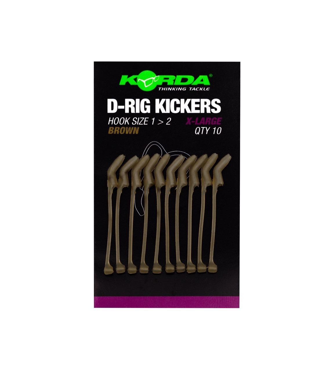 Korda Kickers D Rig Brown (10 pieces)