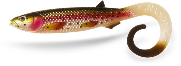 Quantum Yolo Curly Shad - Rainbow Trout