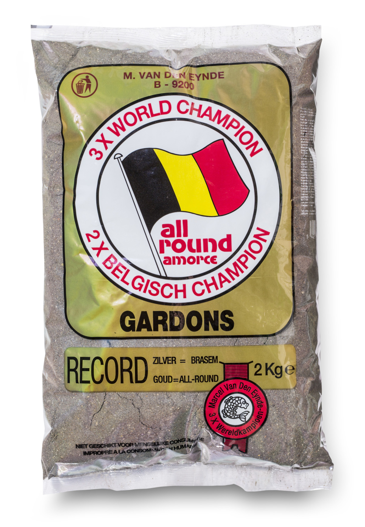 Marcel Van Den Eynde Record Gold Allround Groundbait (2kg) - Black