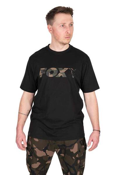 Fox Black Camo Logo T Shirt