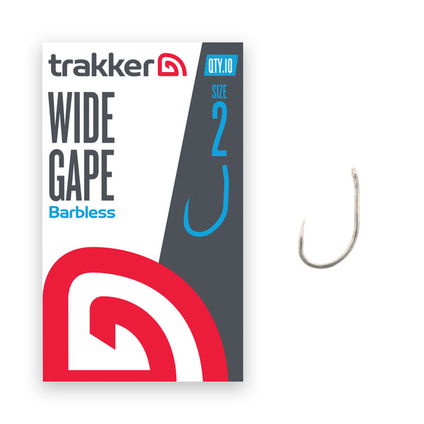 Trakker Wide Gape Hooks Barbless (10pcs)