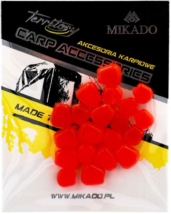 Mikado Artificial Corn Sinking Garlic Flavour - Fluo Red