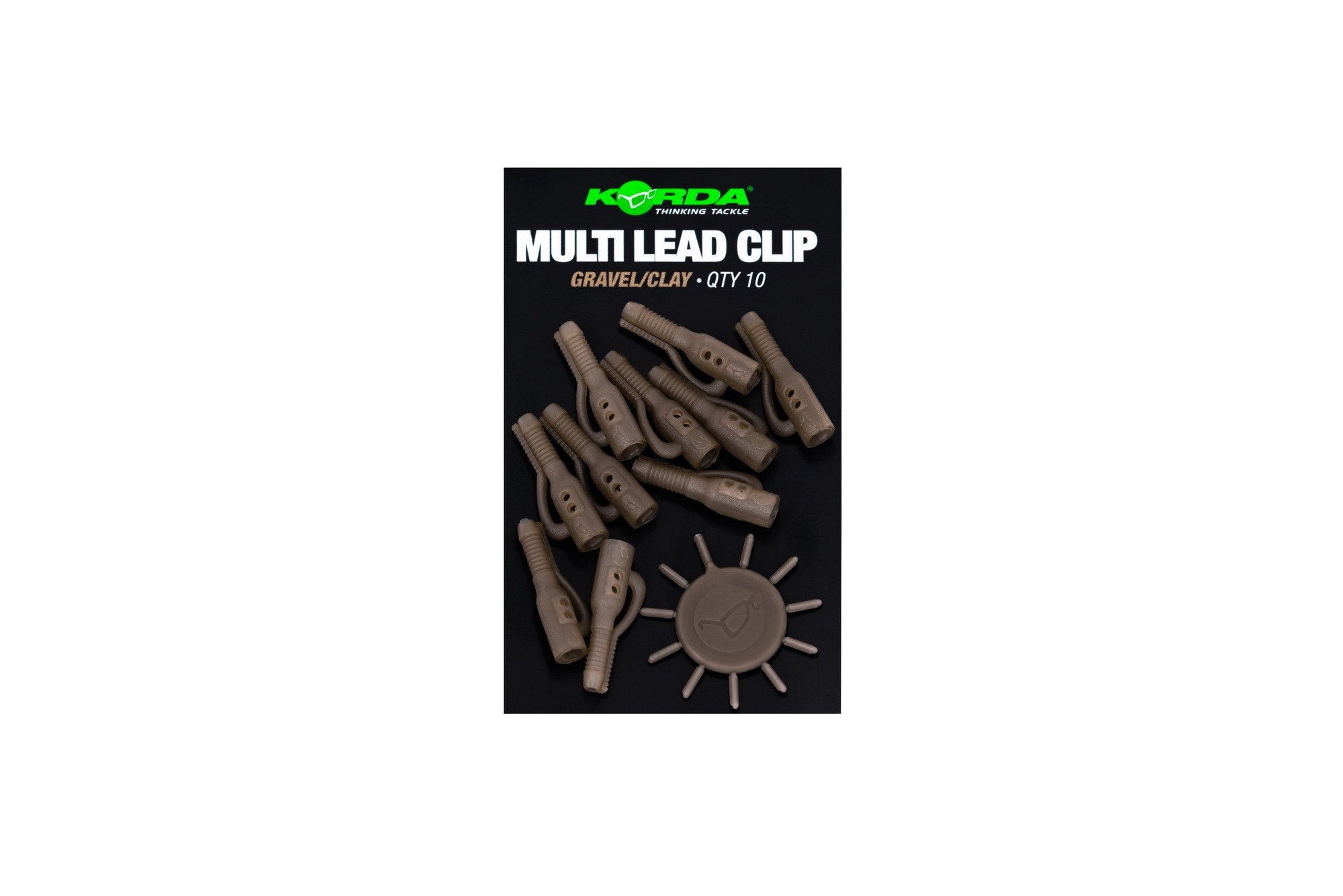 Korda Lead Clip Pin (10 pieces) - Gravel/Clay