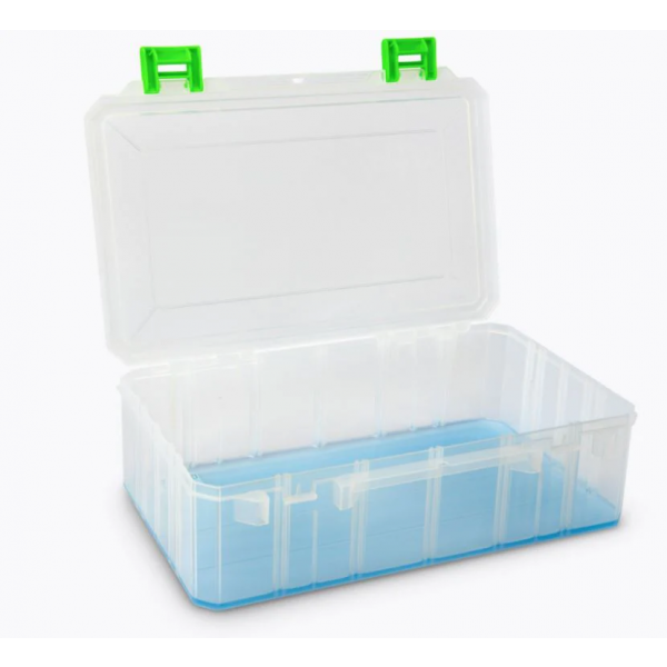 Lure Lock Box Clear/Green TakLogic Ocean Blue Tacklebox