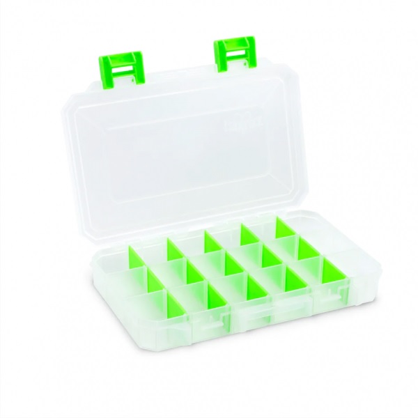 Lure Lock Box Clear/Green Tacklebox - Medium