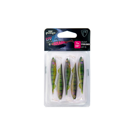 Fox Rage Slick Shad Stickleback UV Packs 5pcs