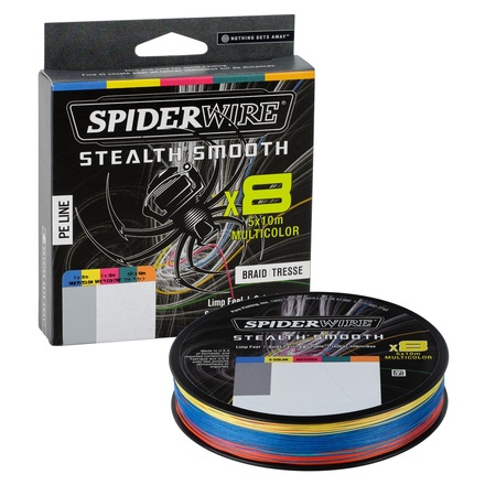 Spiderwire Stealth Smooth 8 Braid Multicolor Braided Line (600m)