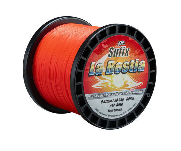 Sufix La Bestia Orange Monofilament Line 0.62mm (600m)