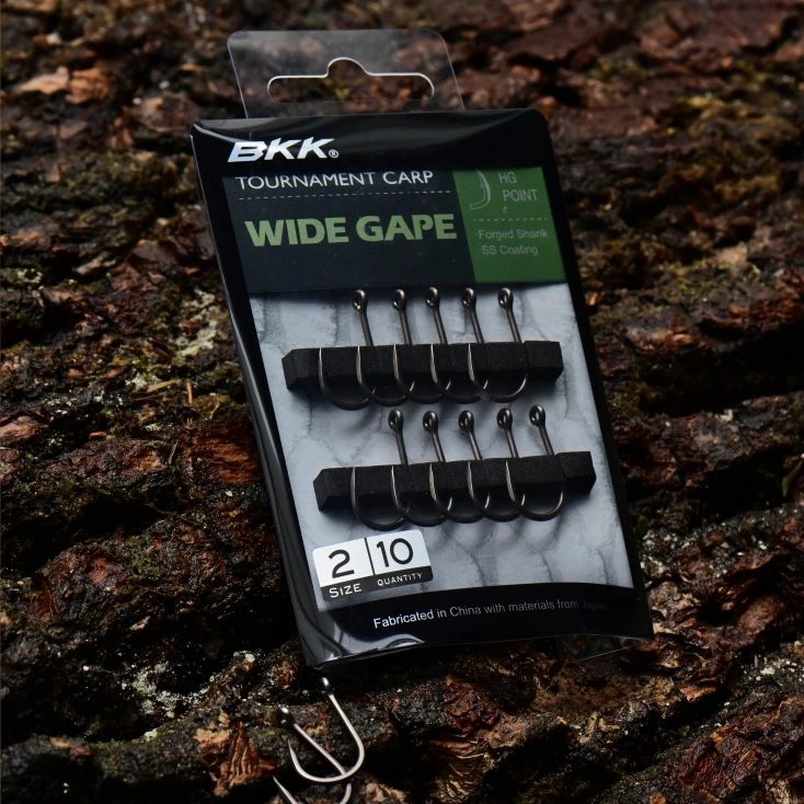 BKK Wide Gape Feeder/Carp Hook (10pcs)