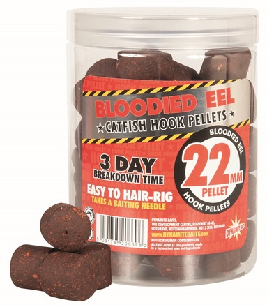 Dynamite Baits Blooded Eel Hook Catfish Pellets Red (22mm)