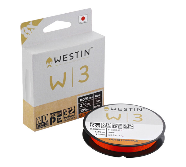 Westin W3 8-Braid Dutch Orange Braided Line (135m)