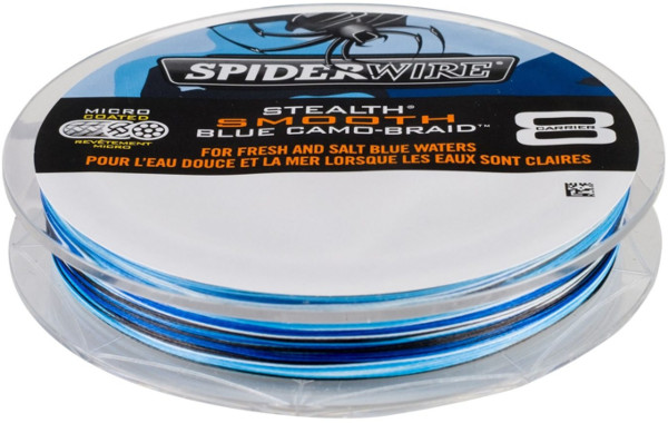 Spiderwire Stealth Smooth 8 Blue Camo Braided 300m All Sizes Fishing Line
