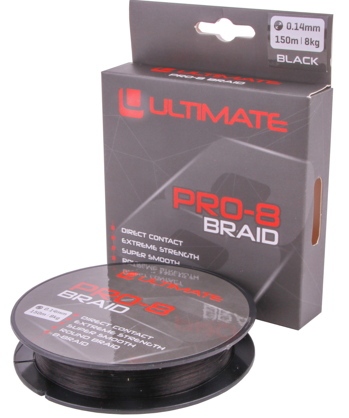 Ultimate Pro-8 Braid 0.20mm 12kg 150m Black