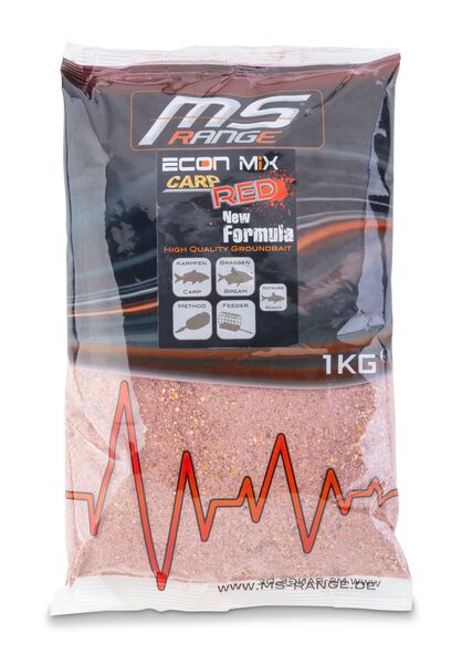 MS-Range Econ Mix Groundbait 1kg - Carp Red