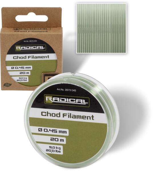 Radical Chod Filament Carp Leader Material 20m (0,45mm)