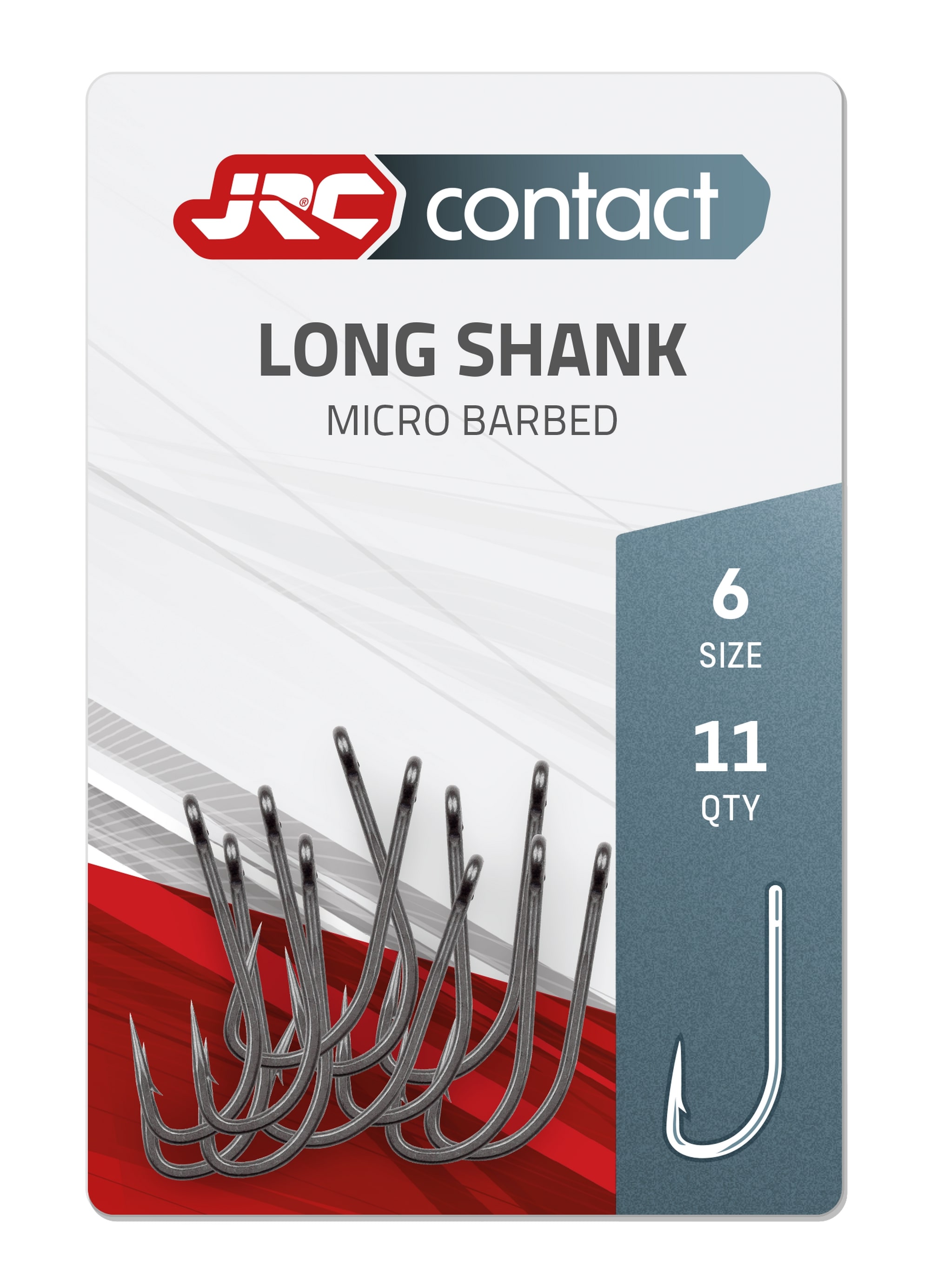 JRC Longshank Carp Hooks size 6 - 11pcs, Fishingtackle24