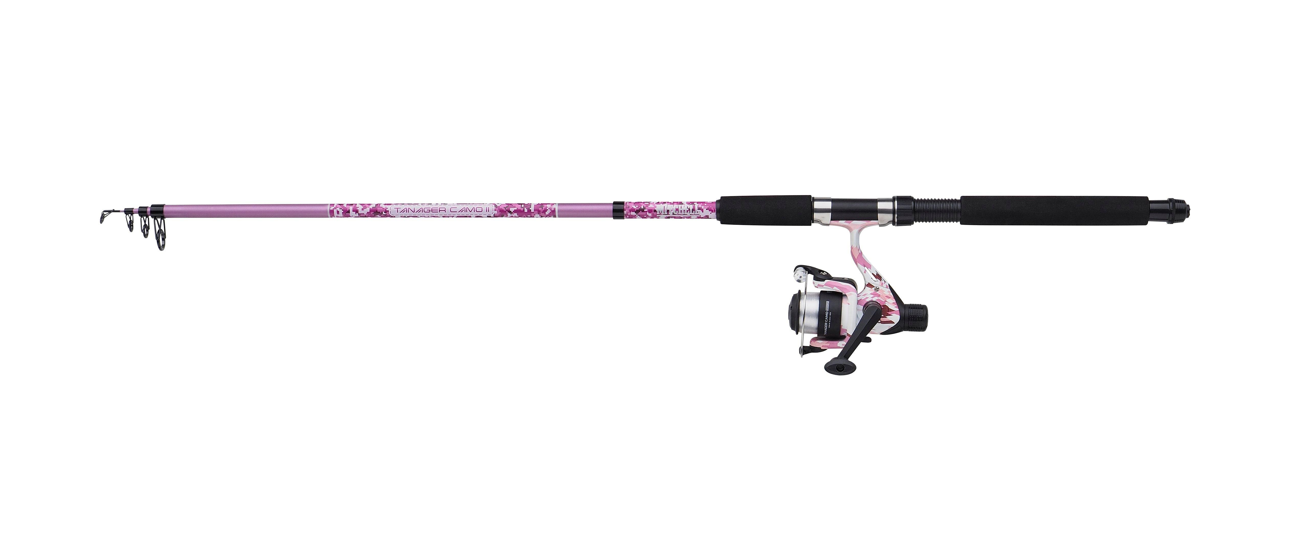 Mitchell Tanager Pink Camo II Telescopic Spin Combo