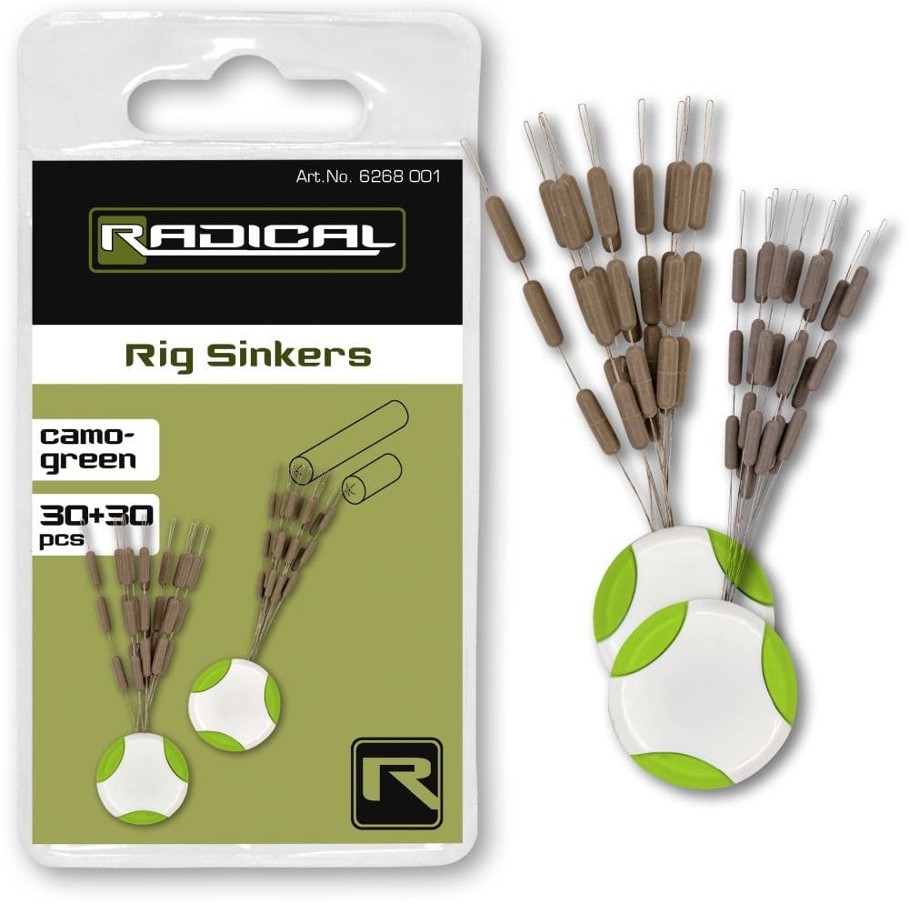 Radical Rig Sinkers Camo-Green (30+30 pieces)