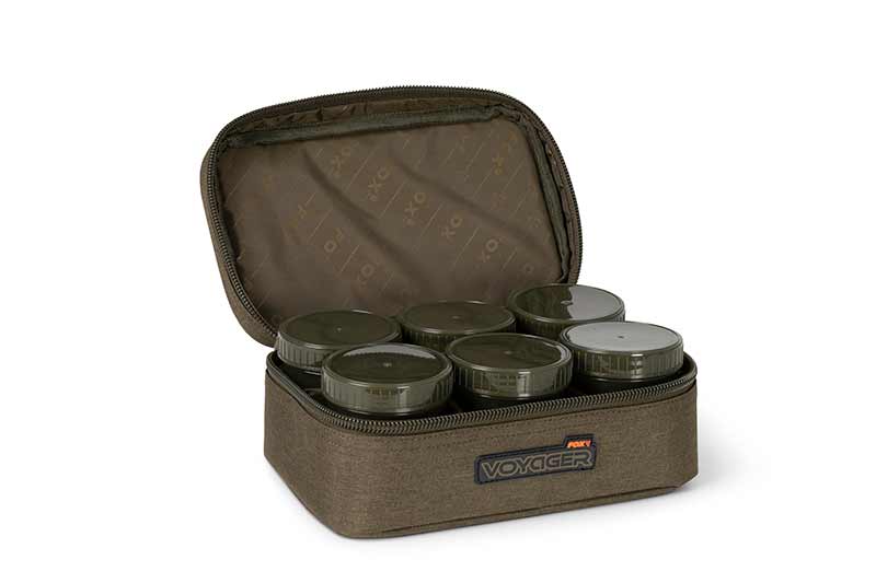 Fox Voyager 8 Pot Hookbait Case (incl. 8 pots)