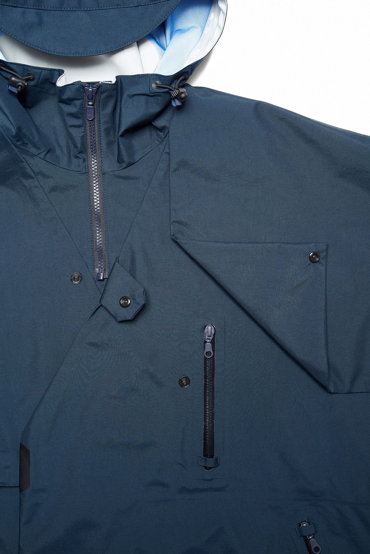 Spro F/Ce. Wrap Coat Raincoat Navy