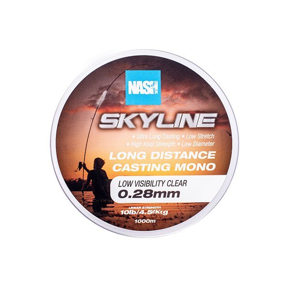 Nash TT Highline Mono Clear Nylon Line (1000m)