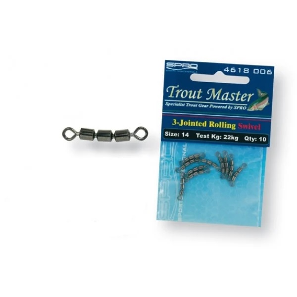 Spro Trout Master 3-Jointed Rolling Swivel