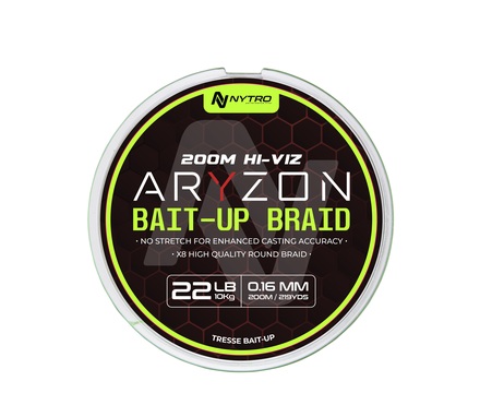 Nytro Aryzon Hiviz Bait-Up Coarse Braid 0.16mm/10kg (200m)