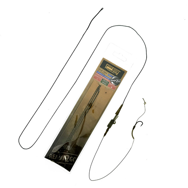 PB Products R2G Big Water Clip SR Leader 90 / Combi Rig Weed (90cm) (2 pieces)