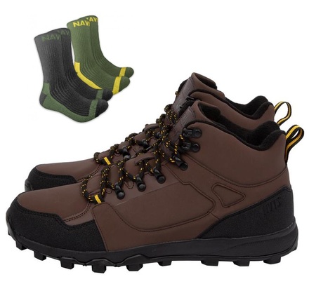 Navitas Hybrid Mid Top Fishing Boot + Twin Pack Navitas Coolmax Boot Socks