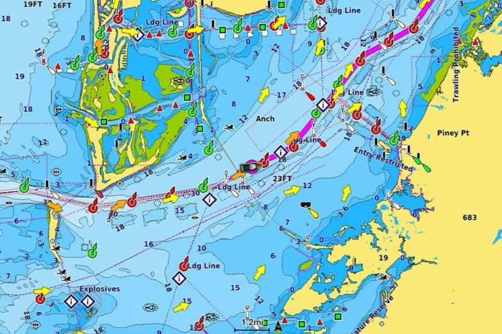 Navionics Vision+ Benelux And Germany West Water Chart