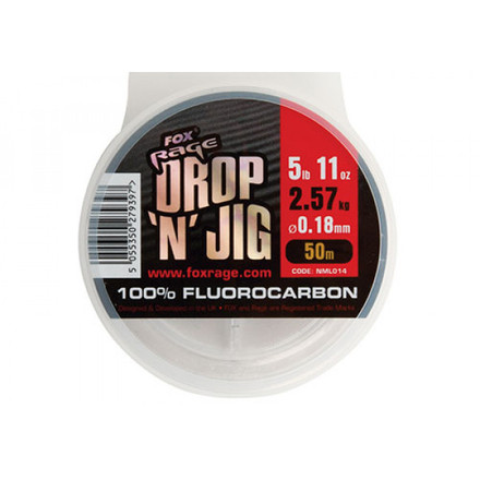 Fox Rage Drop 'N' Jig Fluorocarbon (50m)