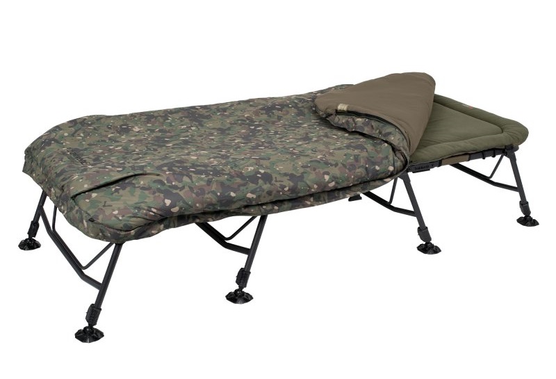 Trakker RLX 8 Wide Camo Bed System Stretcher (Incl. Sleeping Bag)