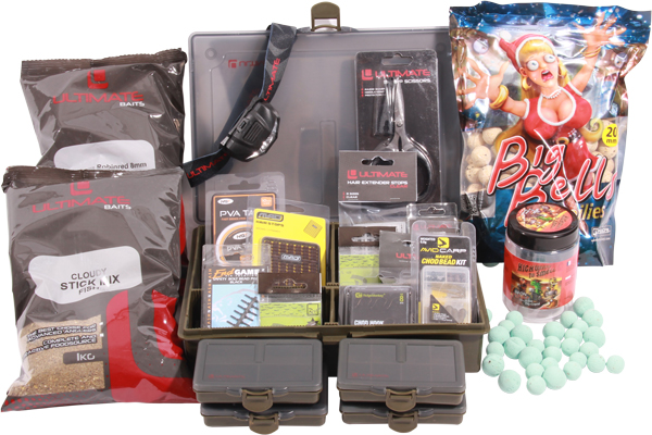 Carp Adventure Tacklebox, packed end tackle from well-known A-brands!