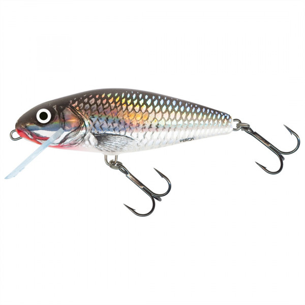 Salmo Perch Floating Hard Lure 8cm (12g) - Holographic Grey Shiner