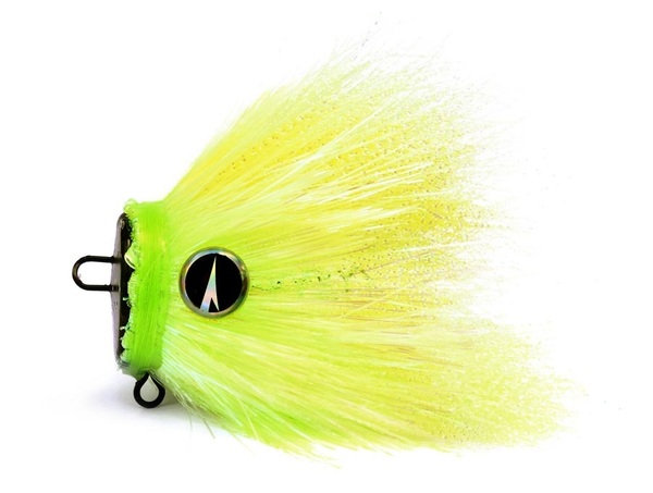 VMC Mustache Rig X1 S Jighead Lead Free 11g  - UV Chartreuse