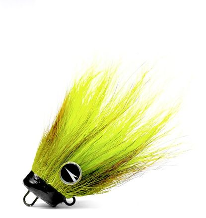 VMC Mustache Rig Chartreuse Lead Free Bucktail Jighead