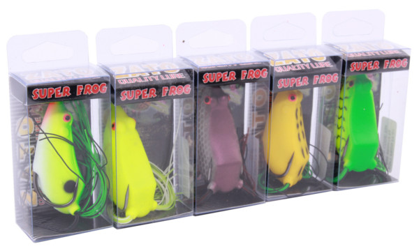 Kato Super Frogs - Green, Fluo, Purple, Yellow, Green Tiger