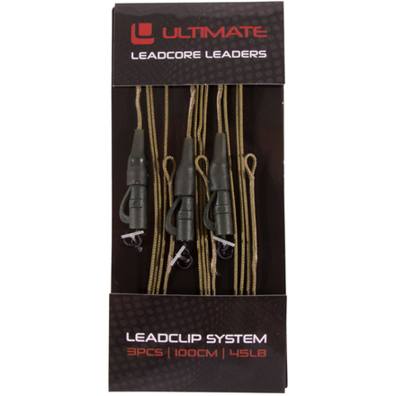 Ultimate Leadcore Leader With Leadclip System, 3 pieces