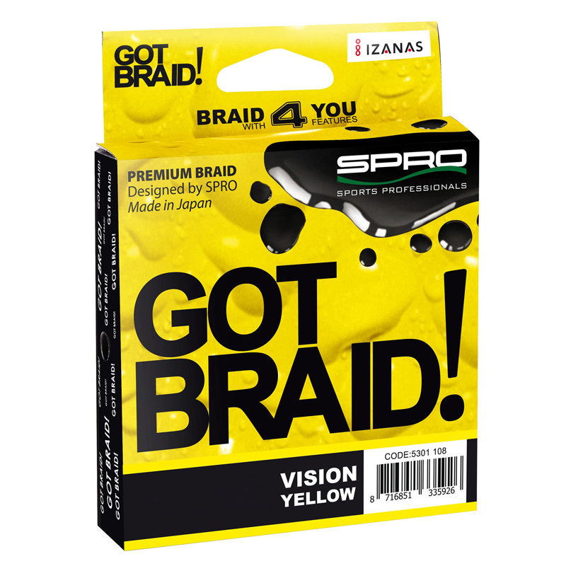 Spro Got Braid! 1500m Braided Line - Vision Yellow