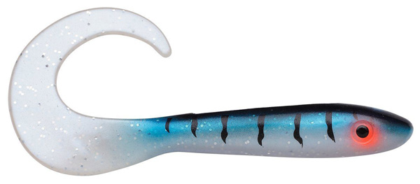 Svartzonker McRubber Tail 11 cm, 10 pcs! - C16 - UV Pearl Mackerel