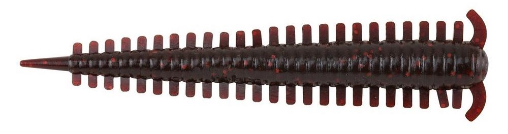 Berkley Gulp! Saltwater Sandworm 2in Shad (24 pieces) - Motor Oil Red Flack